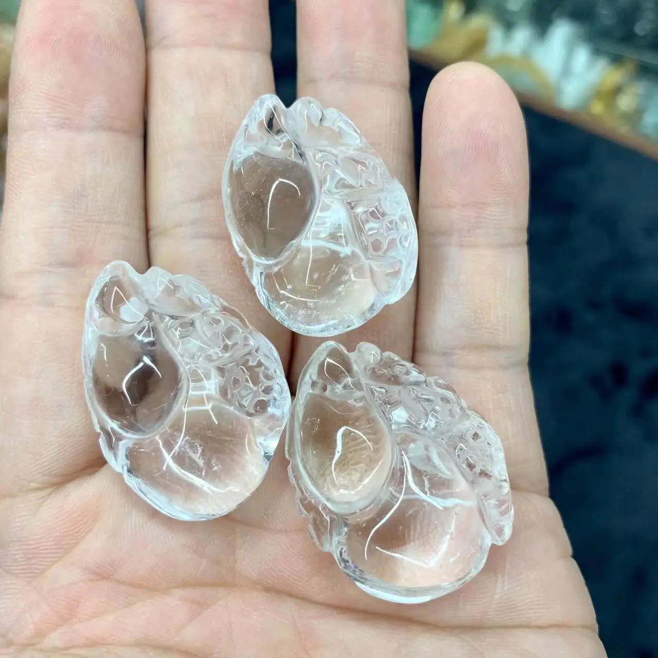 White Rock Quartz Crystal Stone Natural Gemstone Jewelry