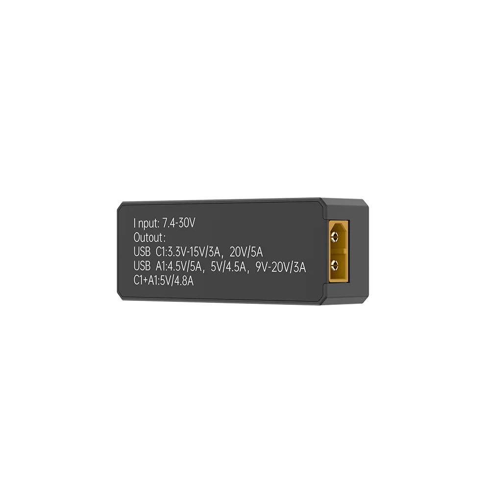 Adaptateur PD100W pour batterie LiPo 2-6S, écran TFT