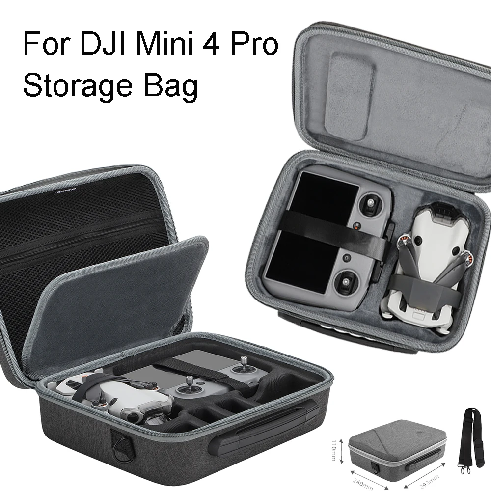 

Чехол для хранения DJI Mini 4 Pro, защита от падения, аксессуар для Креста, Внешняя защита для DJI RC 2/RC N2, сумка для пульта дистанционного управления