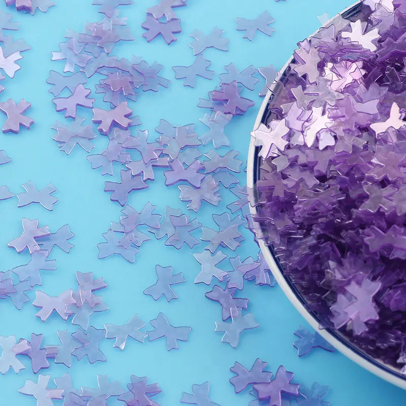 10g/20g/50g Neue Laser-Pailletten Transparente Schleifen-Katzenpfoten-Pailletten Glitzer/Pailletten für Bastelarbeiten/DIY Dekorative Pailletten – Detail 7