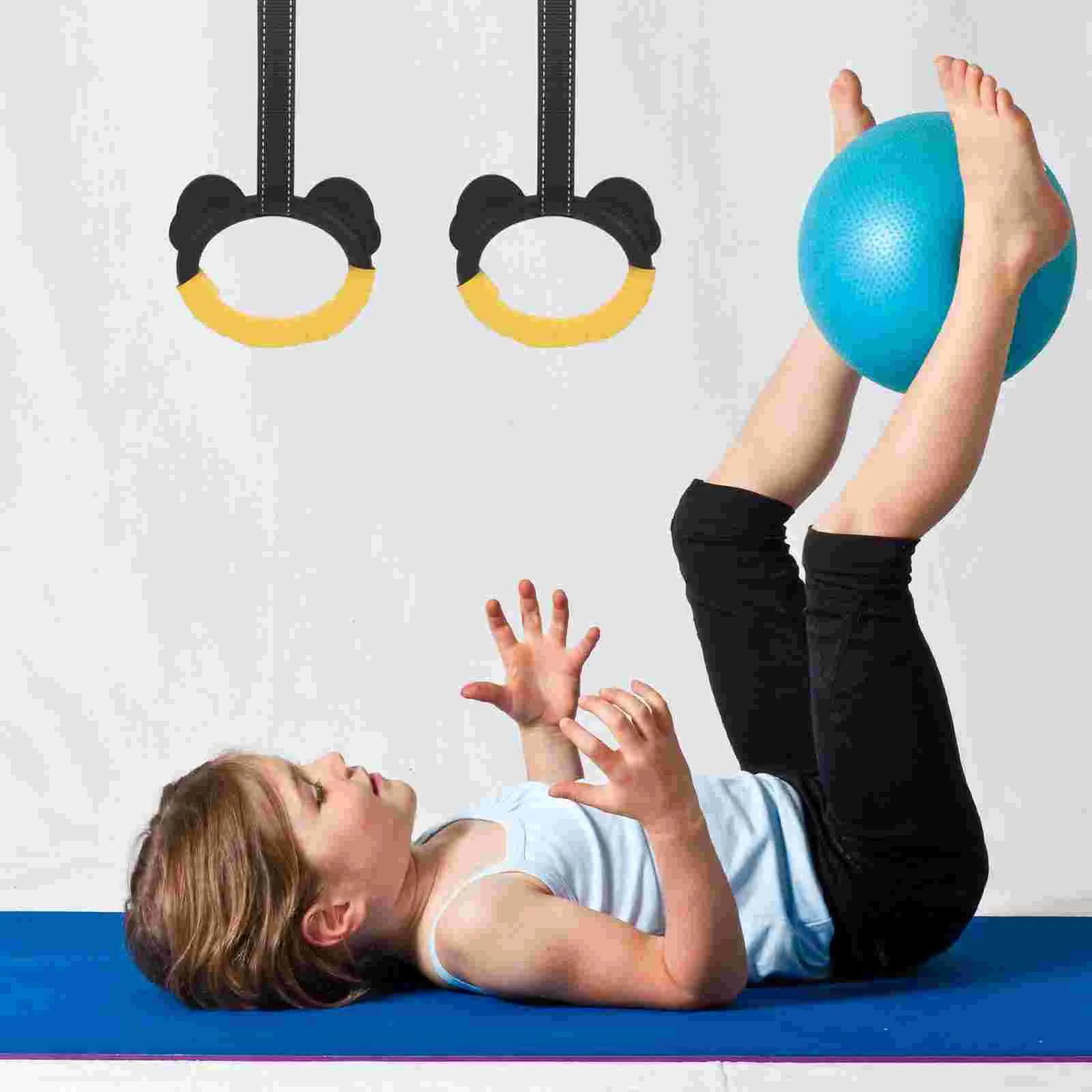 Gymnastic Rings Pull-up Exercising Rings Trainer Workout Sports Rings Kids Gymnastics for Bar Baby