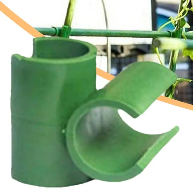 Plant Stakes Connector Adjustable Flower Rattan Buckle Clip Easy Installation Plant Trellis Connector Joints For Gardening