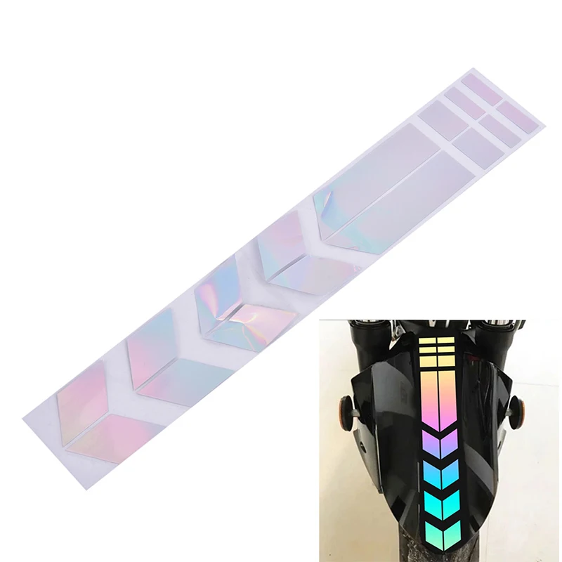 

New 1 pcs Waterproof Decors Universal Car Motorcycle Reflective Stickers Wheel Car Decals On Fender