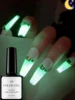 10ml Glowing nail top coat Fluorescent Glow In Dark Gel Nail Polish Semi Permanent Soak Off UV LED Gel Varnish Nail Art 2