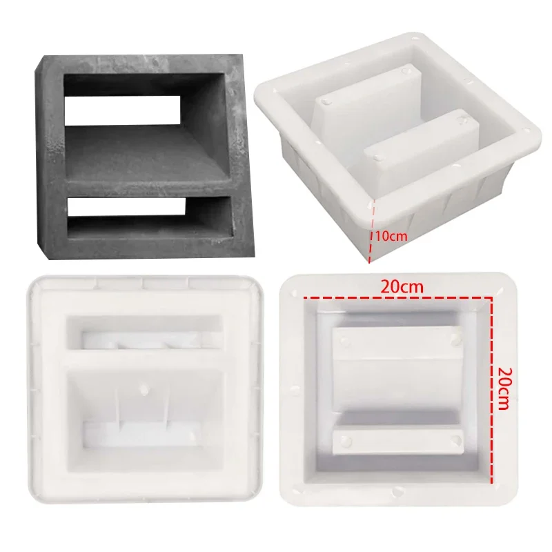 Plastic Partition Hollow Mold, Cement Background Wall, Perforated Brick, Christmas Commercial, Leisure Home Garden, 20, 20, 10cm