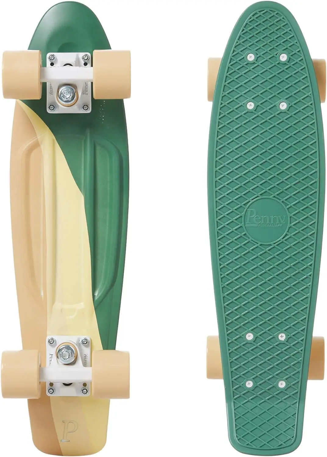 

22 Inch Swirl Penny Board, The Original Plastic Skateboard Board rails ” deck Patimes de velocidad profesionales Longboard bag