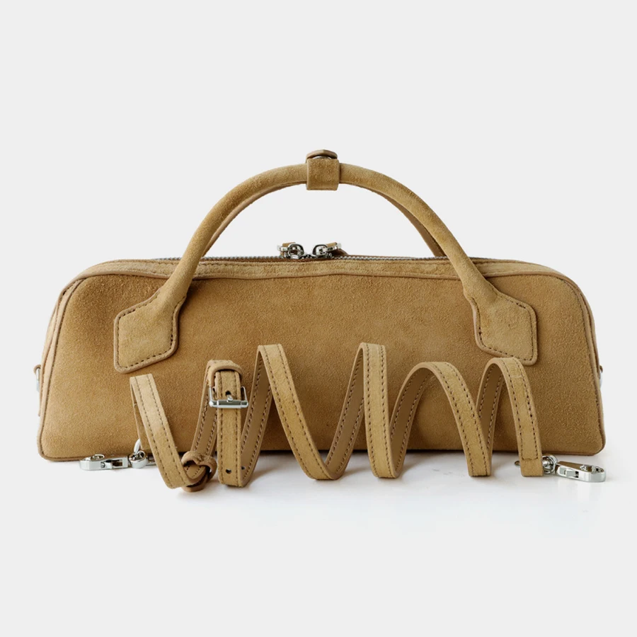 Genuine Leather Cowhide Frosted Bags For Women Luxury Designer - Image 7