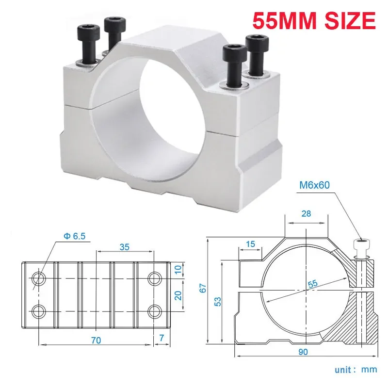 ˷̴ ɵ Ŭ  귡Ŷ, CNC     ġ,  4  , 45mm, 52mm, 55mm, 65mm