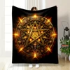 Pentacle Symbol Goat Head Soft Flannel Blanket for Bed Bedroom Sofa Picnic,Warm Throw Blanket for Cover Outdoor Leisure Nap,Gift 4