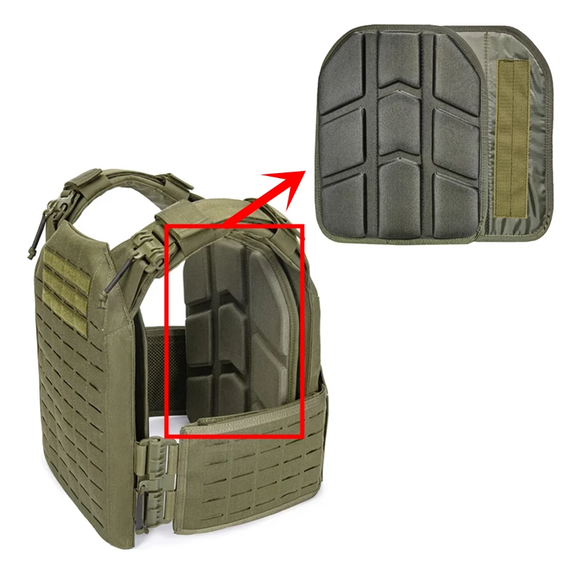 Removable Molded Tactical Vest EVA Plates Body Carrier Vest SAPI Shock Plate 2pcs for Plate Carrier Outdoor Hunting Paintball airsoft tactical vest tactical vest