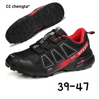 Men's outdoor, Rubber-soled Hiking Shoes, Cycling Shoes, Non-slip Wear-resistant Training Hunting Tactical Sports Shoes 39-47