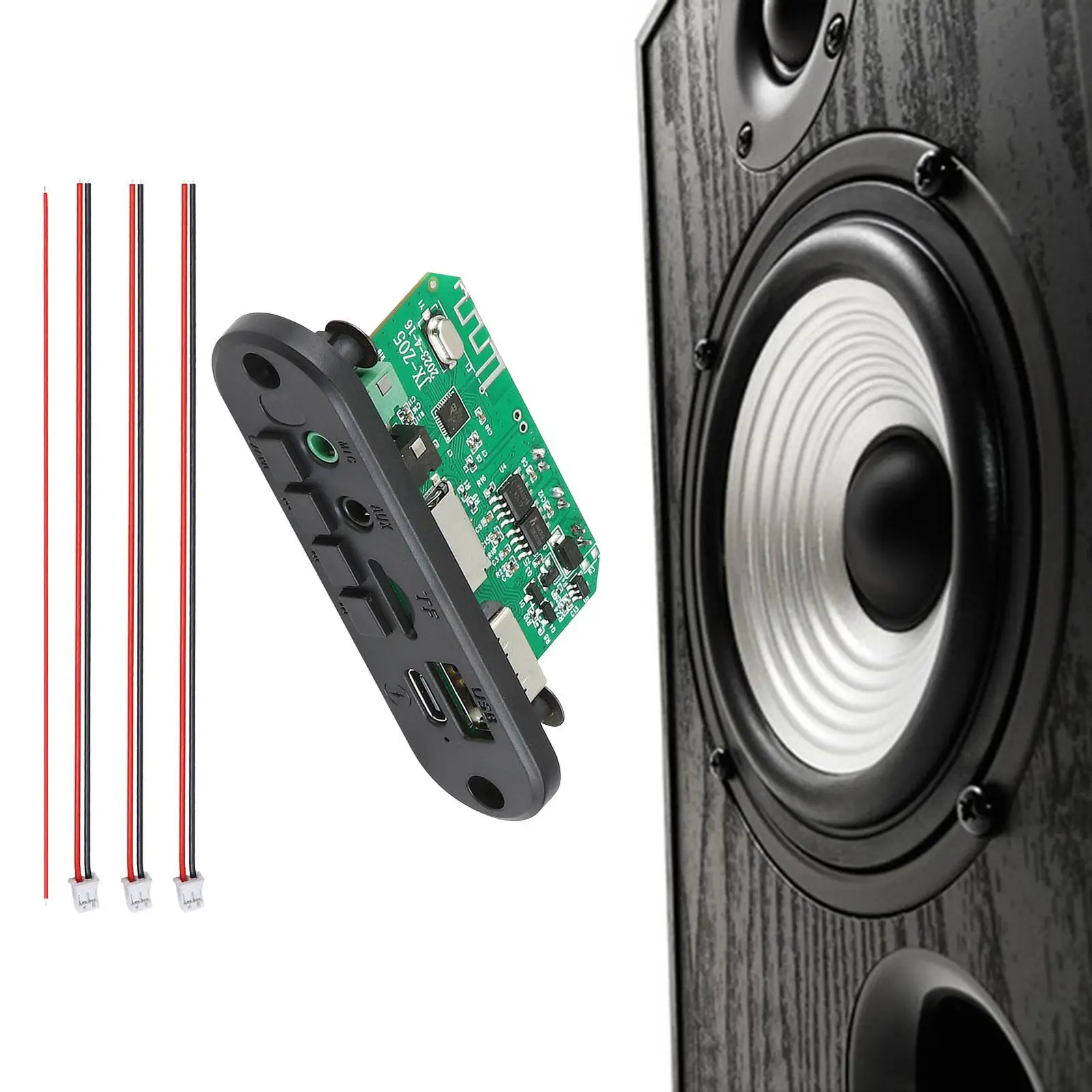 MP3 Audio Decoder Board Build in Speaker Amplifier Digital Display Amplifier Bluetooth Decoder Card Stereo Audio Receiver Module