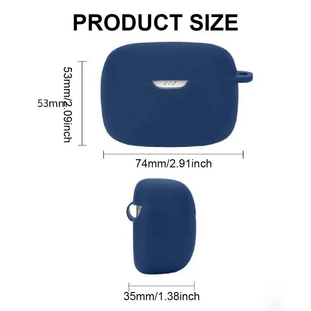 Earbuds Headphone Protective Case Silicone Anti-drop Wireless Earphone Shell Washable Dustproof for JBL TUNE BEAM