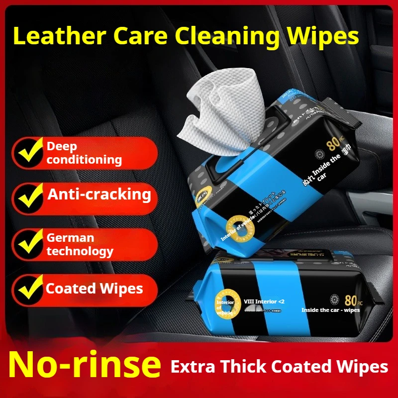 Ultimate Car Interior Cleaning Wipes - 80 Count Pack for Comprehensive Car Care