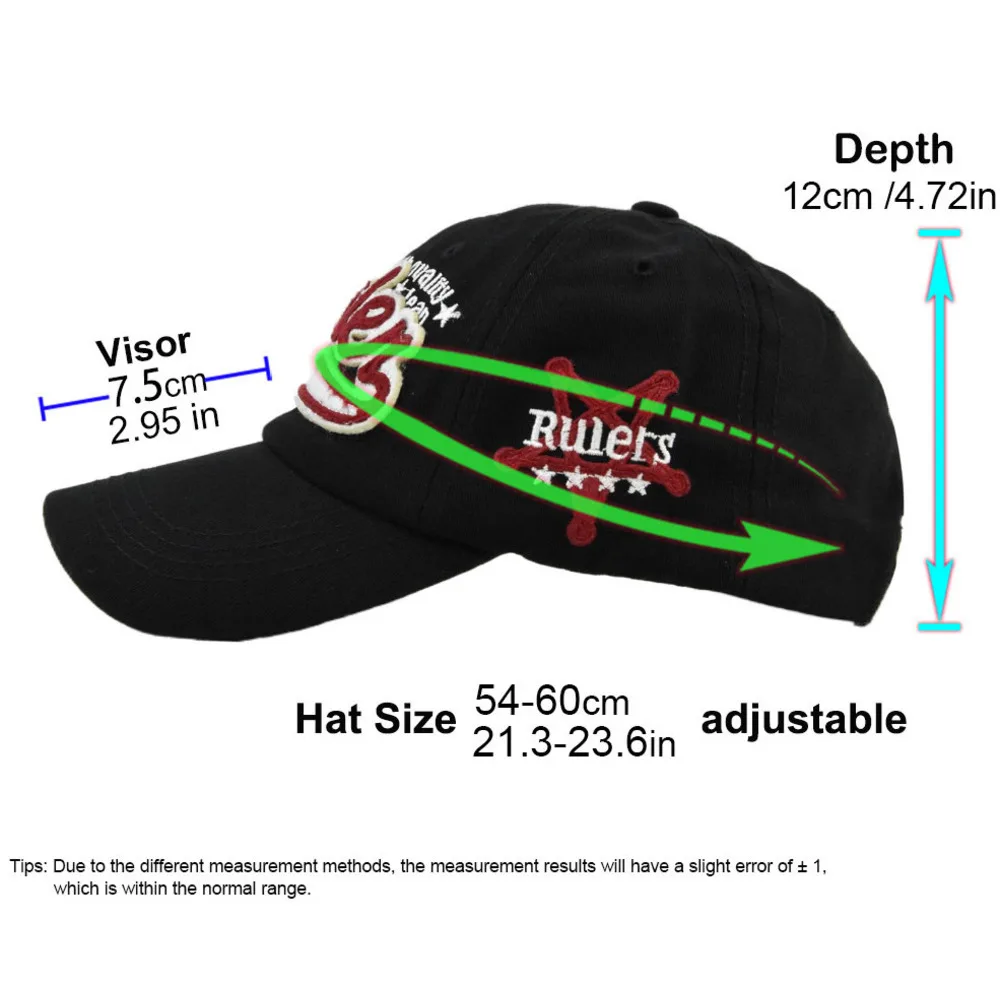 Men's Baseball Cap With Embroidery And Wide Brim Sunshade_voghion.com