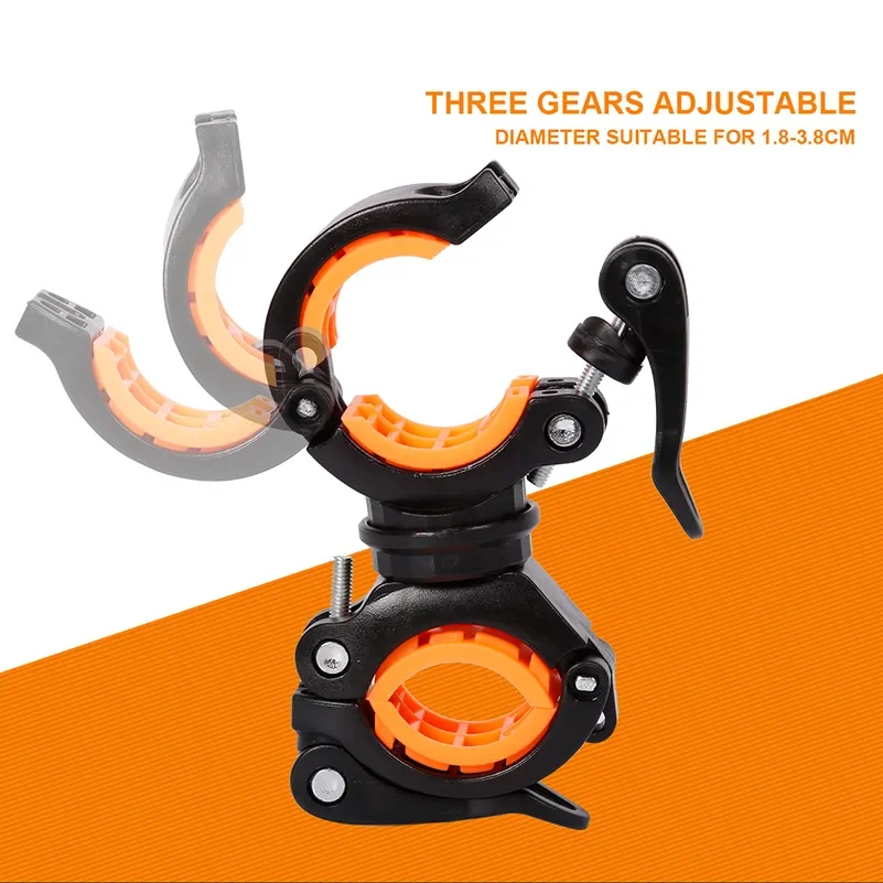 Multifunctional Rotatable Bike Light Holder with LED Flashlight Stand