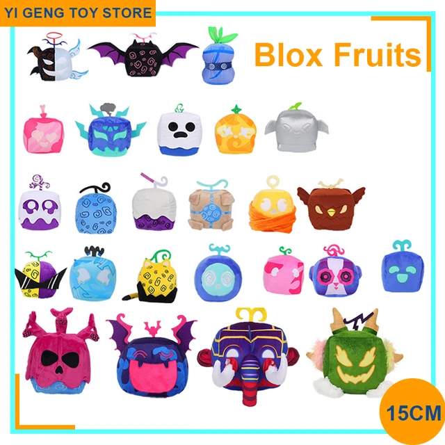 Anime Game Blox Fruits Plush Toys Fruit Leopard Pattern Box