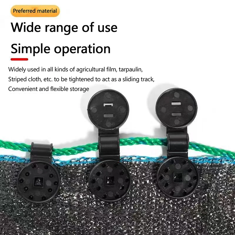 100Pcs Shade Cloth Plastic Clips Sun Shade Net Clips Greenhouse Fabric Fixing Clamps Grommet Fence Netting Hook plant clips