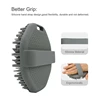 Soft Silicone Body Scrubber Bath Brush With Ergonomic Handle Portable Shower Massage Cleaning Exfoliating Home Tool 1