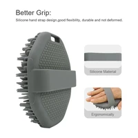 Soft Silicone Body Scrubber Bath Brush With Ergonomic Handle Portable Shower Massage Cleaning Exfoliating Home Tool 1