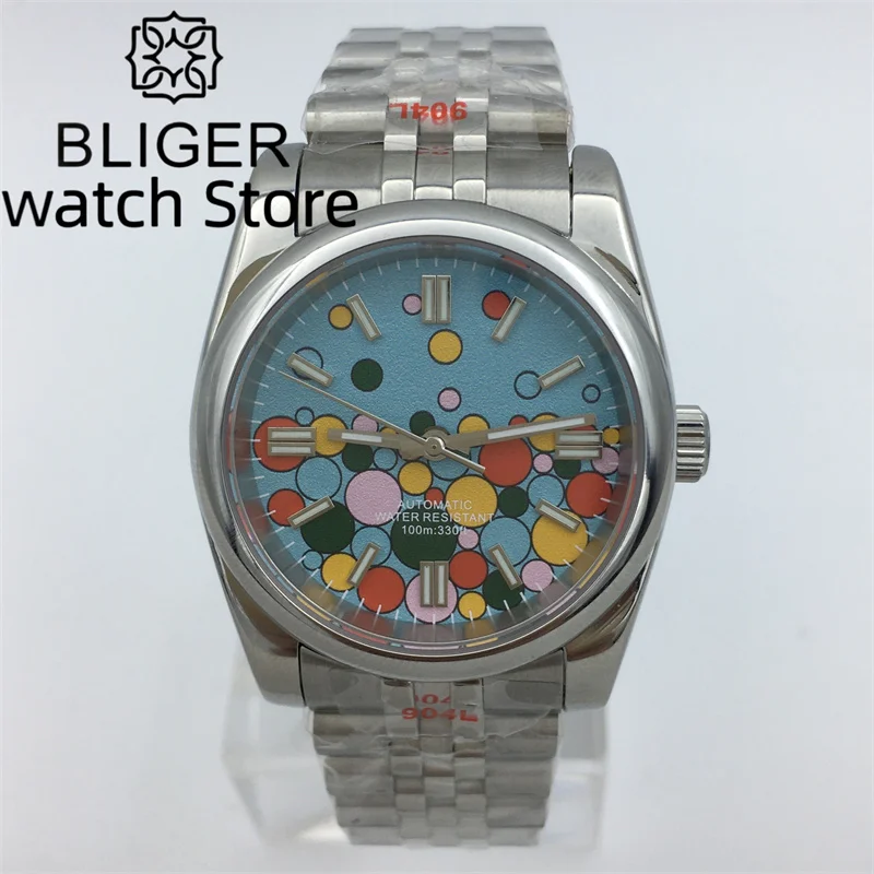 BLIGER 36 ミリメートル/39 ミリメートル NH35A ポリッシュ自動