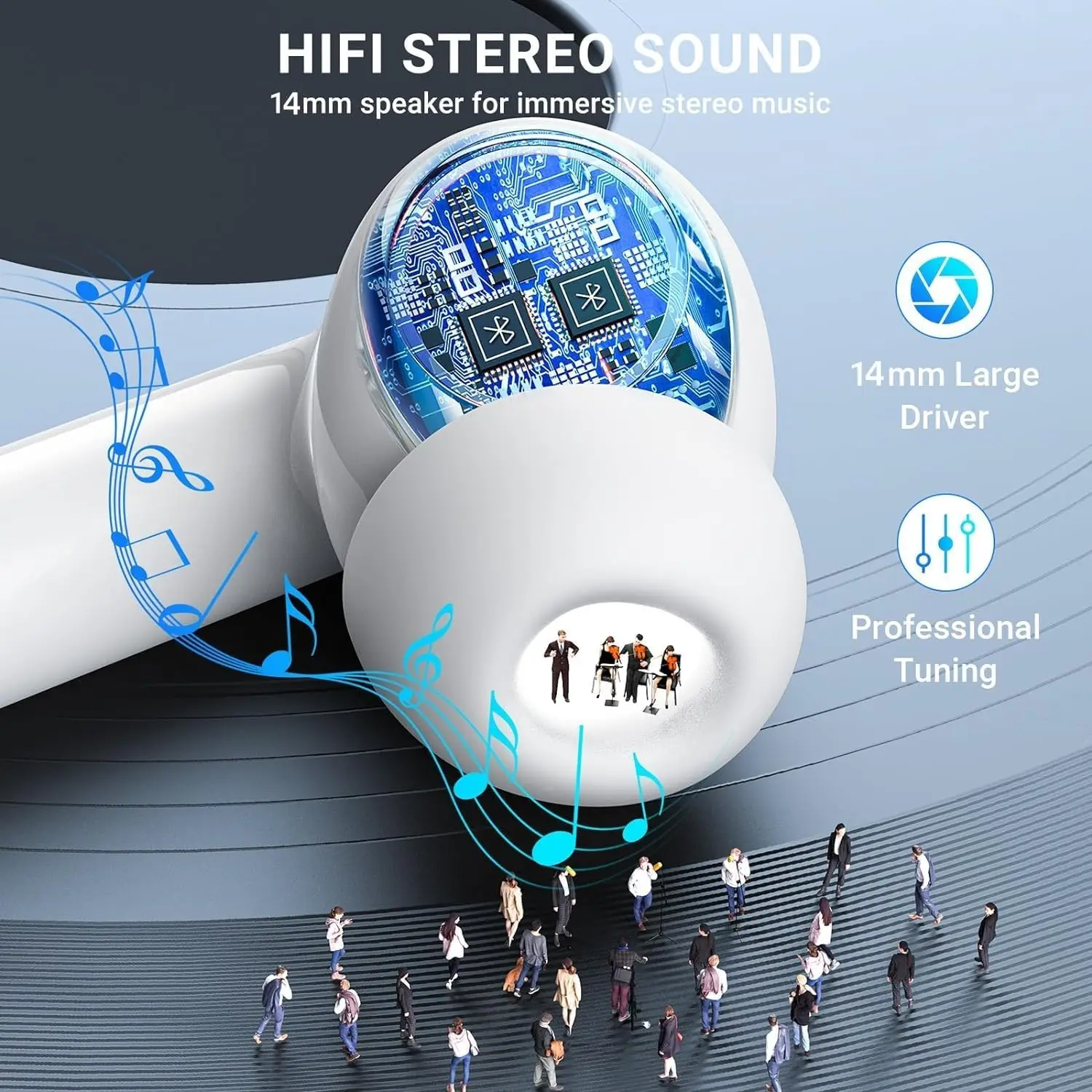 A8 Pro Pods Wireless Bluetooth Earphones ANC Noise Reduction Wireless Headphones Pod Like Air pods Ear Buds For IPhone Android 3