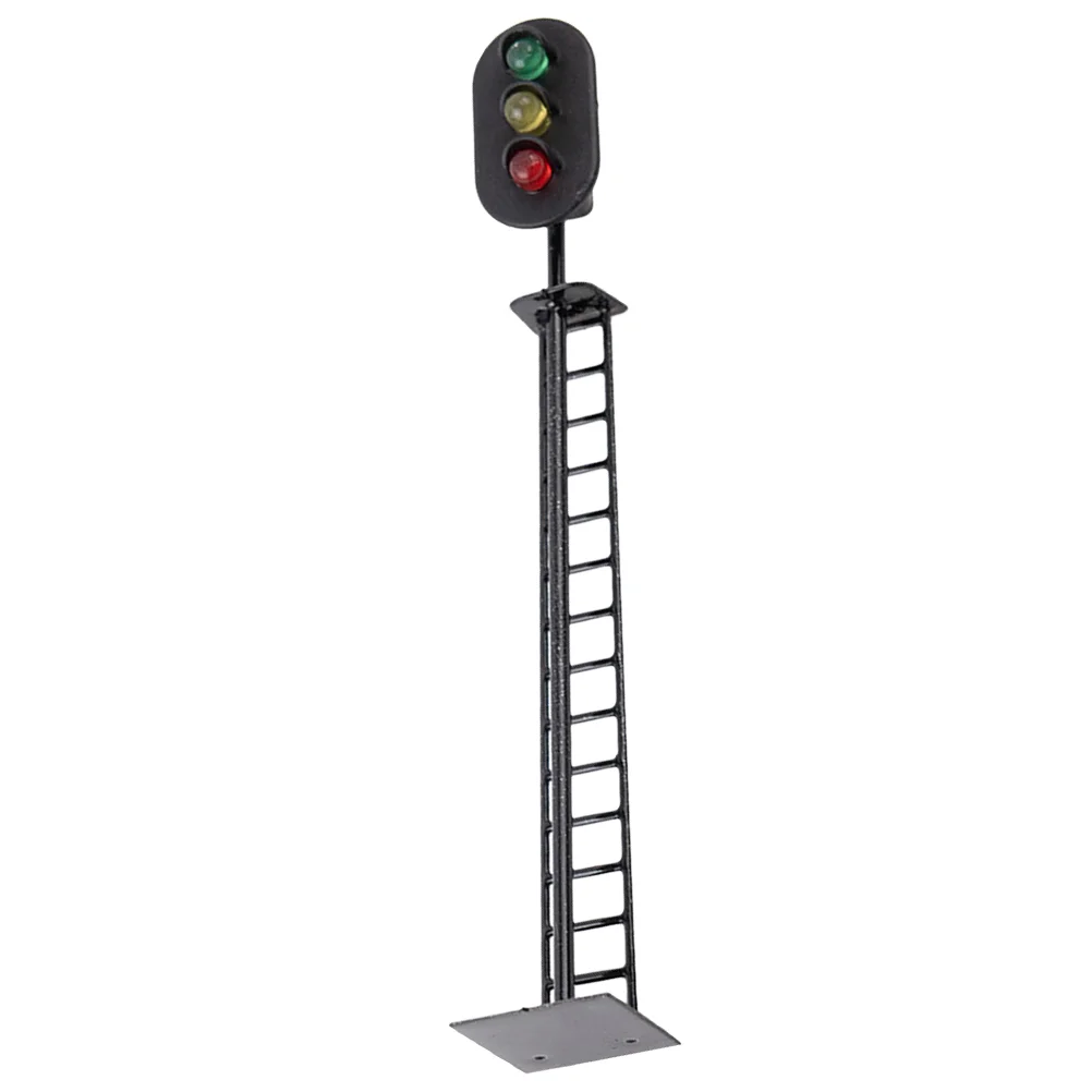 

Model Train Lights Green-Yellow-Red Lamp Miniture Decoration Traffic Signal Sand Table Layout Railroad Abs Materials Ornament
