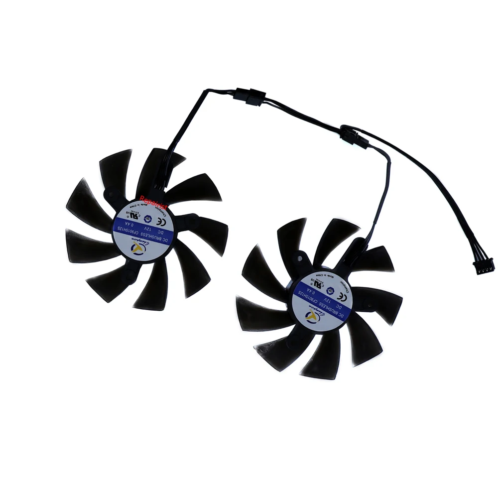 2 개/대 CF9015H12S GA92S2H,GPU Cooler,GPU 쿨러,그래픽 팬,적용 대상 Emtekinc EMTEK GTX1660 SUPER MIRACLE II D6 6GB,대체 PLA09215B12