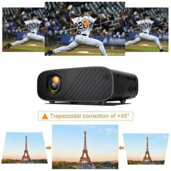 LED Smart Theater Projector Cinema Portable HD HDMI1 For Office Mobile Phone Laptop images - 6