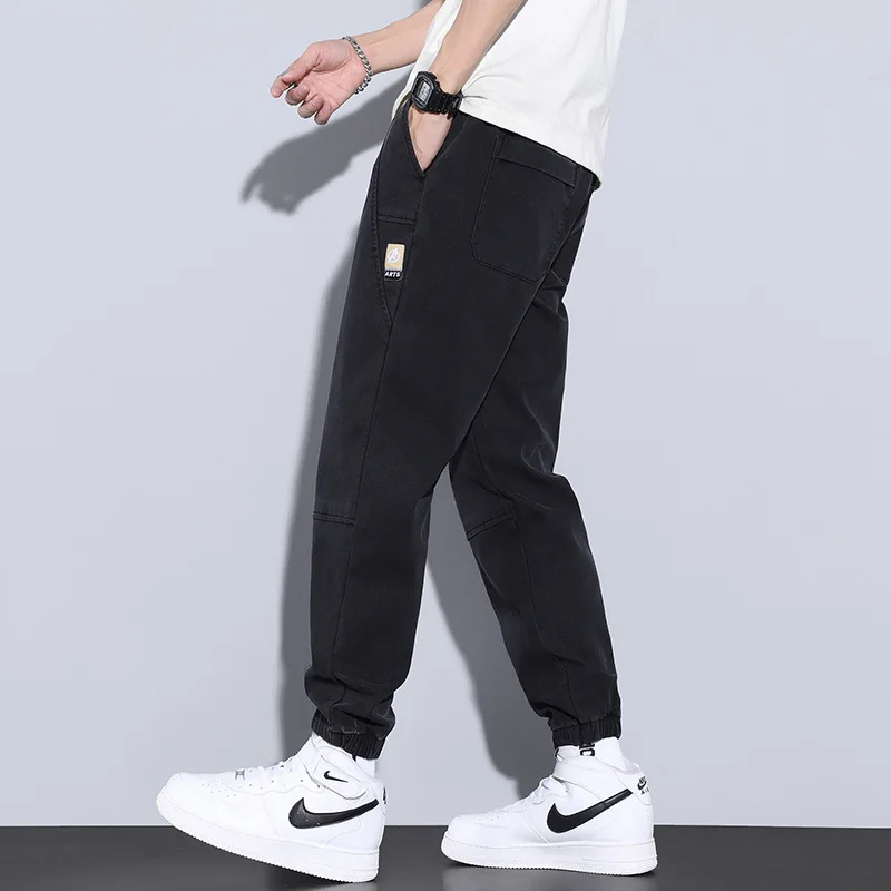 Fashionable and Comfortable Summer Men's Casual Pants with Breathable and Slimming Design for Sports and Leisure Activities