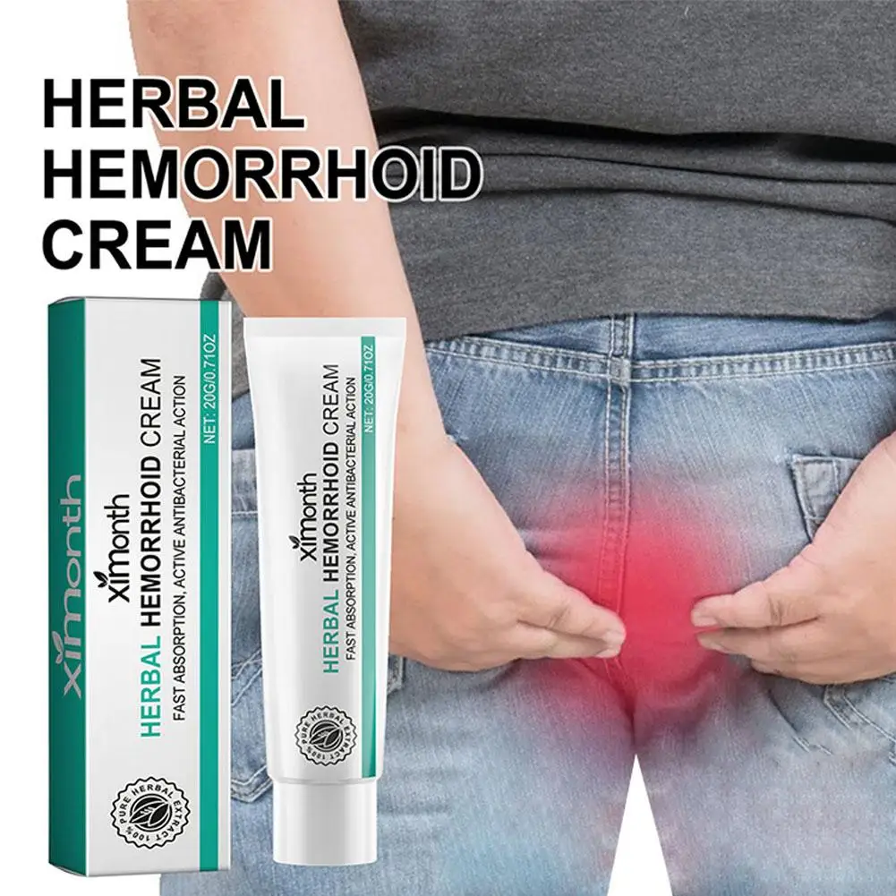 Hemorrhoids Ointment for Pain Swelling Bleeding Relief Herbal Cream for Internal & External Piles Therapy