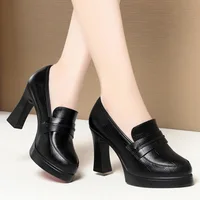 CICIYANG 9cm Spring Shoes Women High Heel 2025 New Round Toe Fashion Ladies Dress Shoes Deep-mouth Single Shoes Female Pump 2