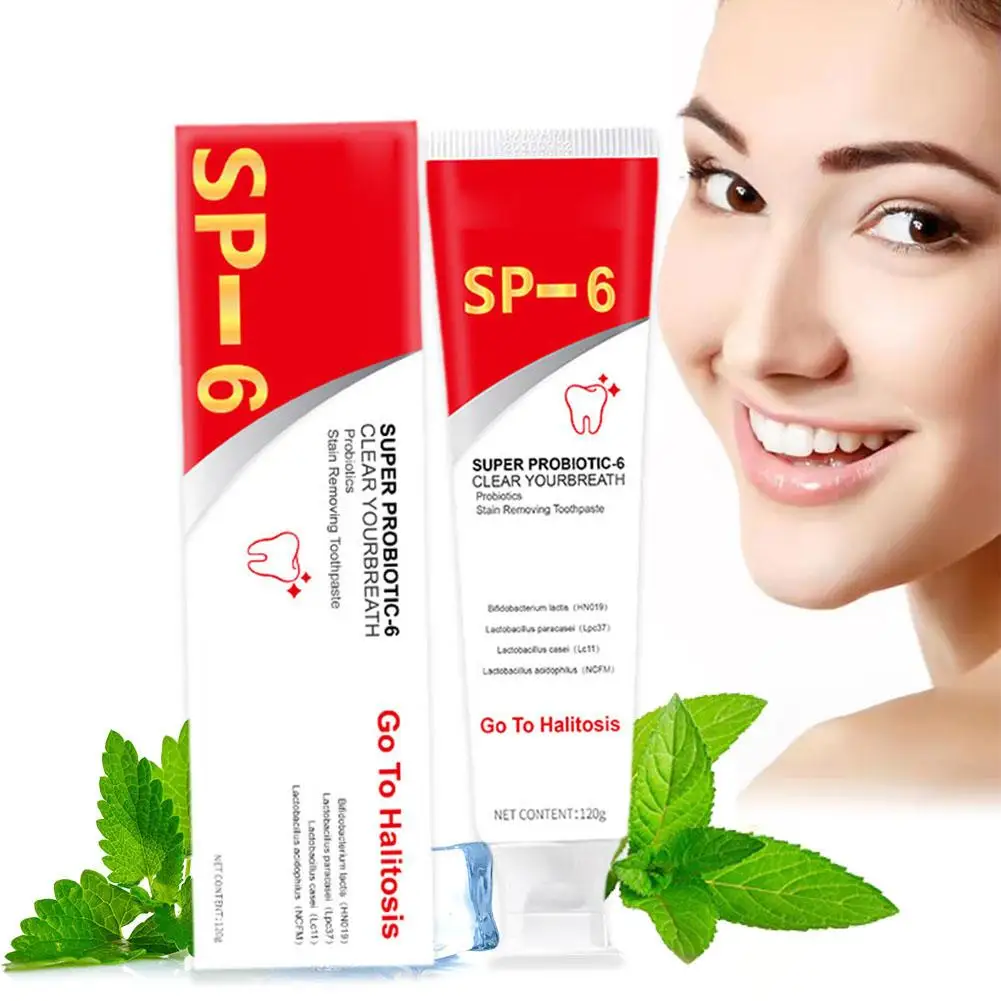 Teeth Whitening Product Teeth Whitening Essence Teeth Health Product Probiotic Toothpaste SP-6 Whitening Tooth Remove Plaque Stains Teeth Whitener Oral Hygiene Clean Fresh Breath 120g/140g