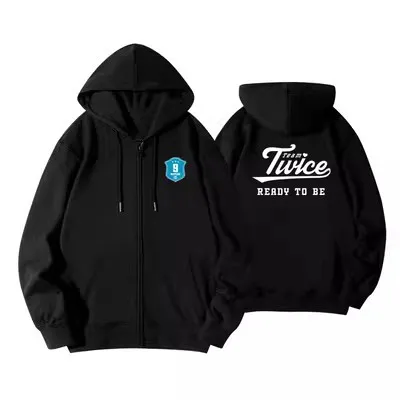

Twice Ready To Be Zipper Hoodie Coat Kpop Nayeon Sana Tzuyu Momo Hoodies Jacket Women Men Korean Fashion Loose Zip Up Sweatshirt