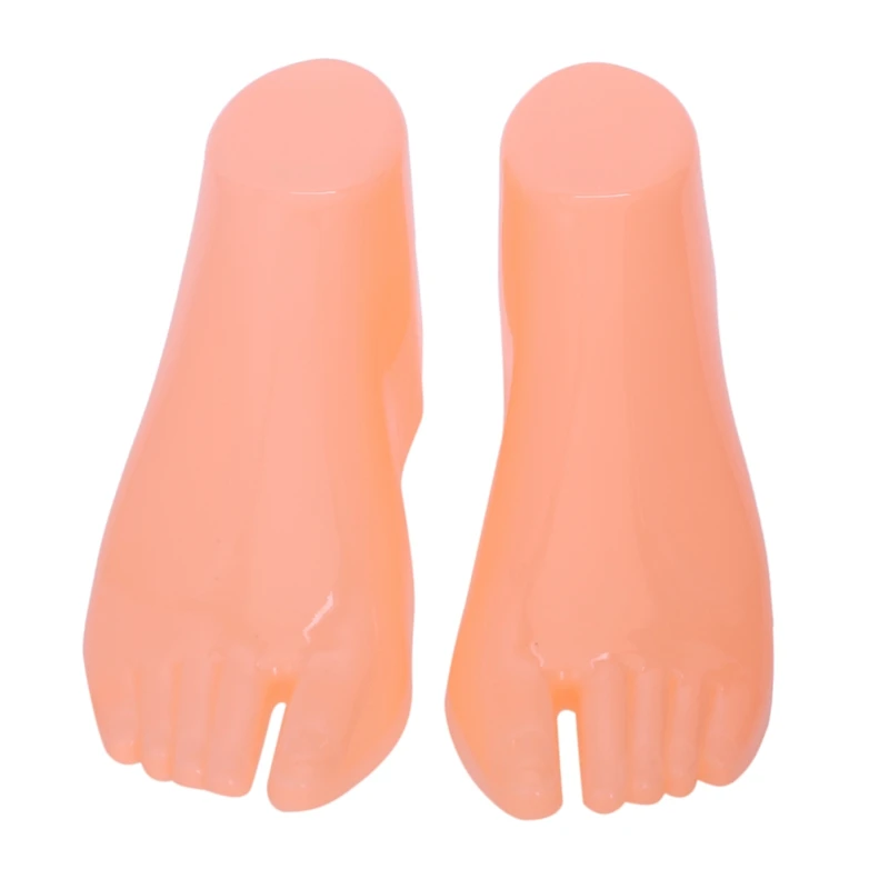 1 Pair Hard Plastic Adult Feet Mannequin Foot Model Tools for Shoes Display 