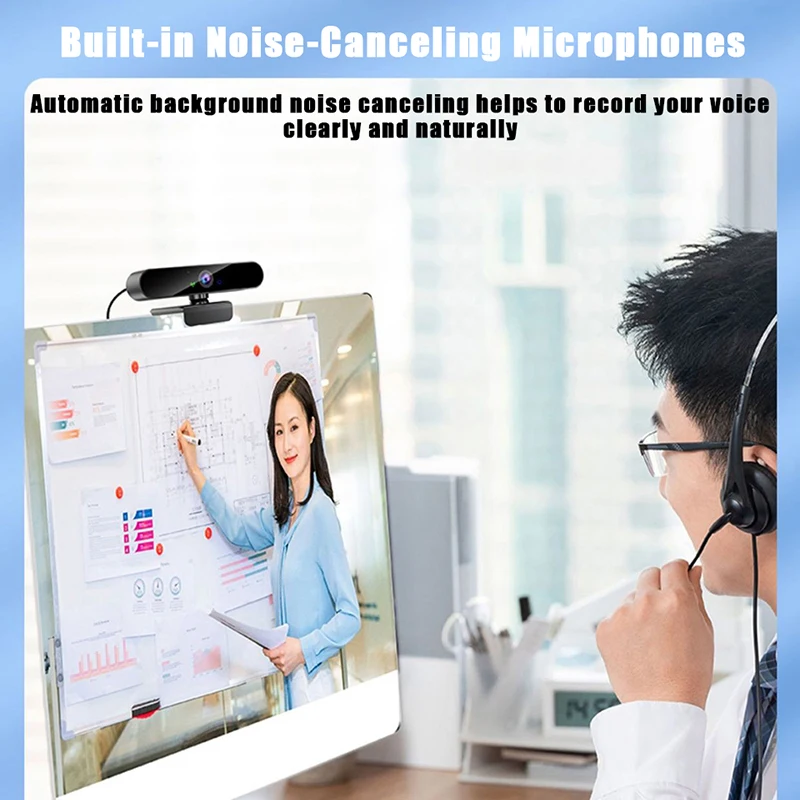 Webcams 4K USB Web Camera with Microphone Autofocus 2K Camera PC Computer Laptop Live Streaming 1080P Webcam for Video Calling 5