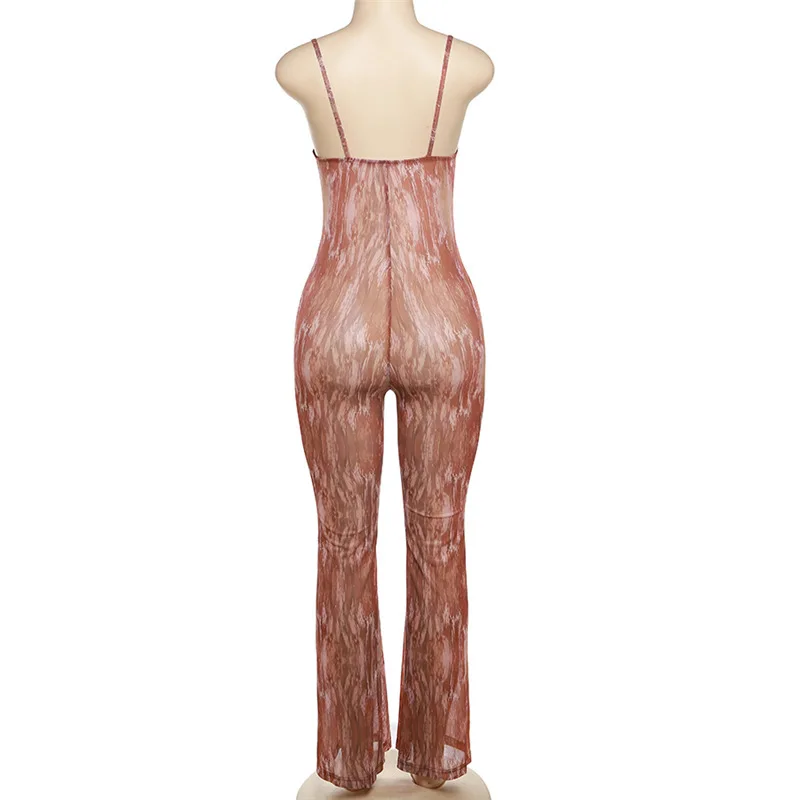 BKLD Women Clothing 2023 Autumn Winter New Fashion Low Cut Spaghetti Strap Backless High Waist Jumpsuit One Pieces Outfits