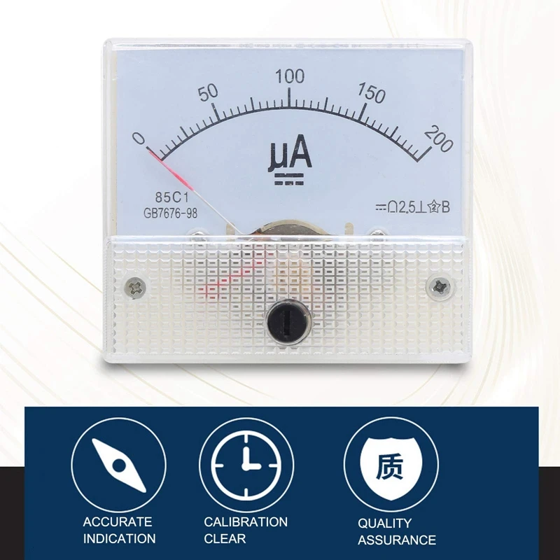 85c1 High Precision DC Pointer Ammeter measuring instrument gadget High Quality 