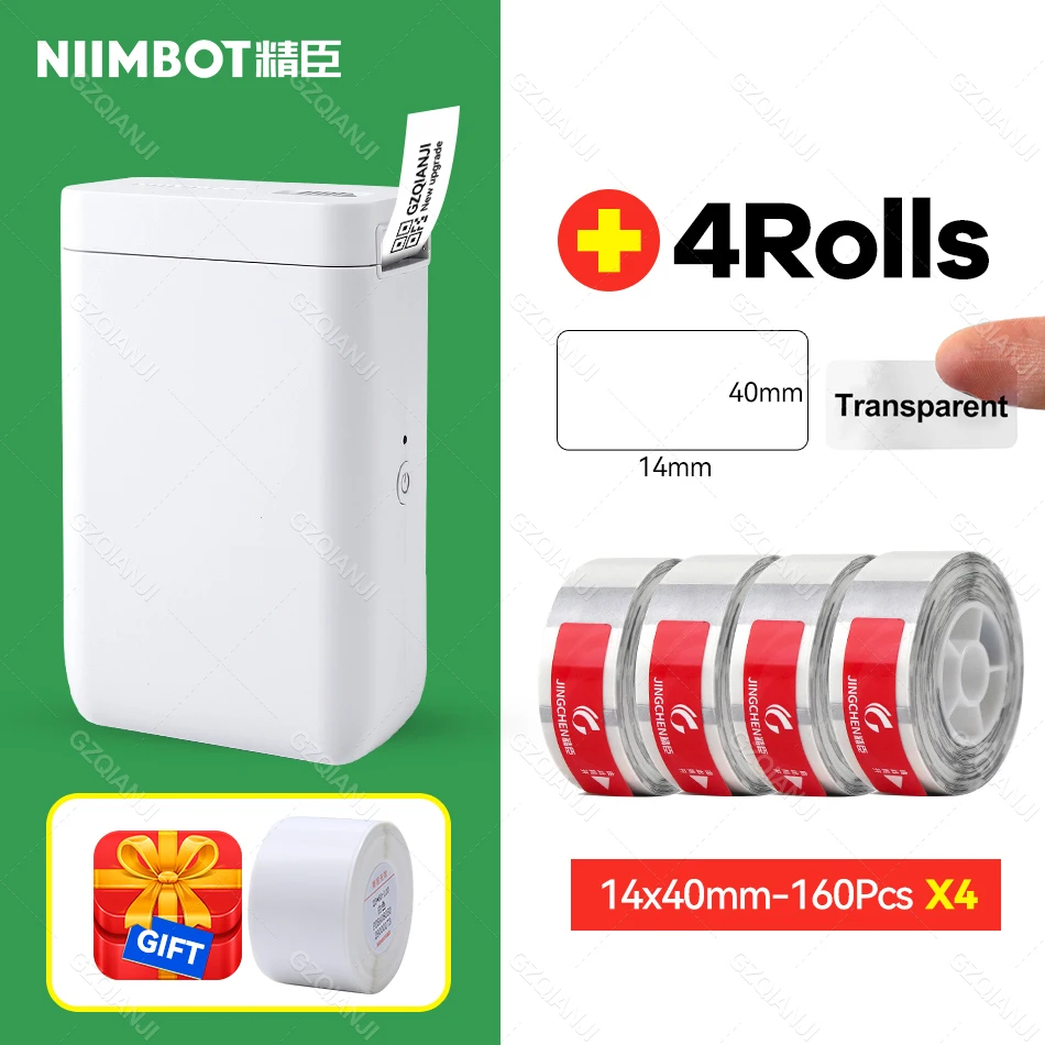 small photo printer Niimbot D101 Mini Thermal Label Sticker Printer Paper Roll Inkless Portable Pocket Label Maker for Mobile Phone Machine D11 Plus bluetooth pocket printer Printers