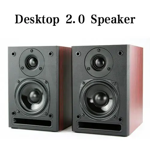 4 Inch Home High Power Bookshelf Speaker 2.0 Passive Desktop Monitor Wall-mounted Surround Sound Hi-fi Fever Hifi Speaker A Pair