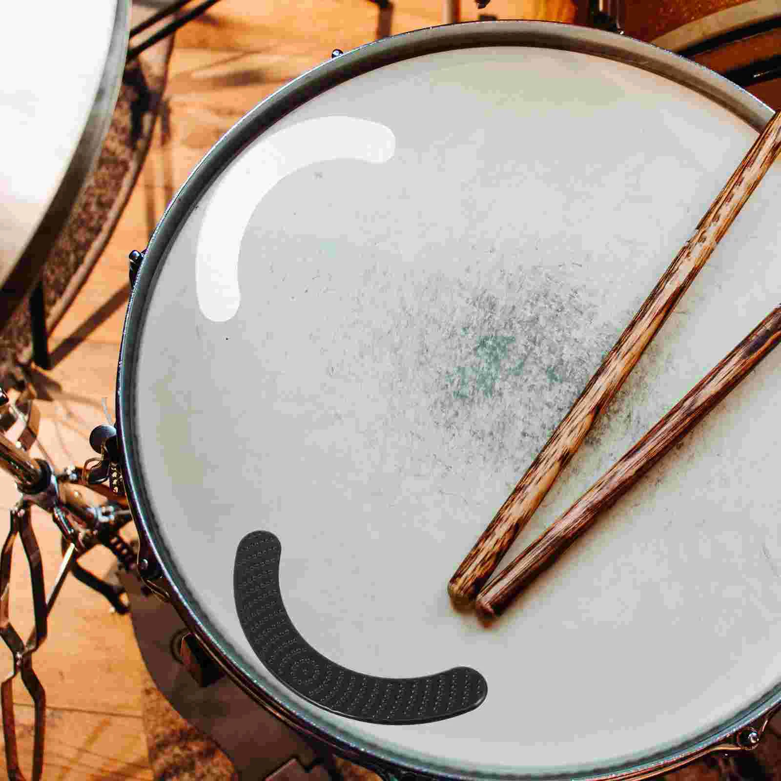 

Self-Adhesive Drum Snare Drum Mute Pad Mute Damper Pads Silicone Drum Mats Vibration Absorption Supplies Assorted Color