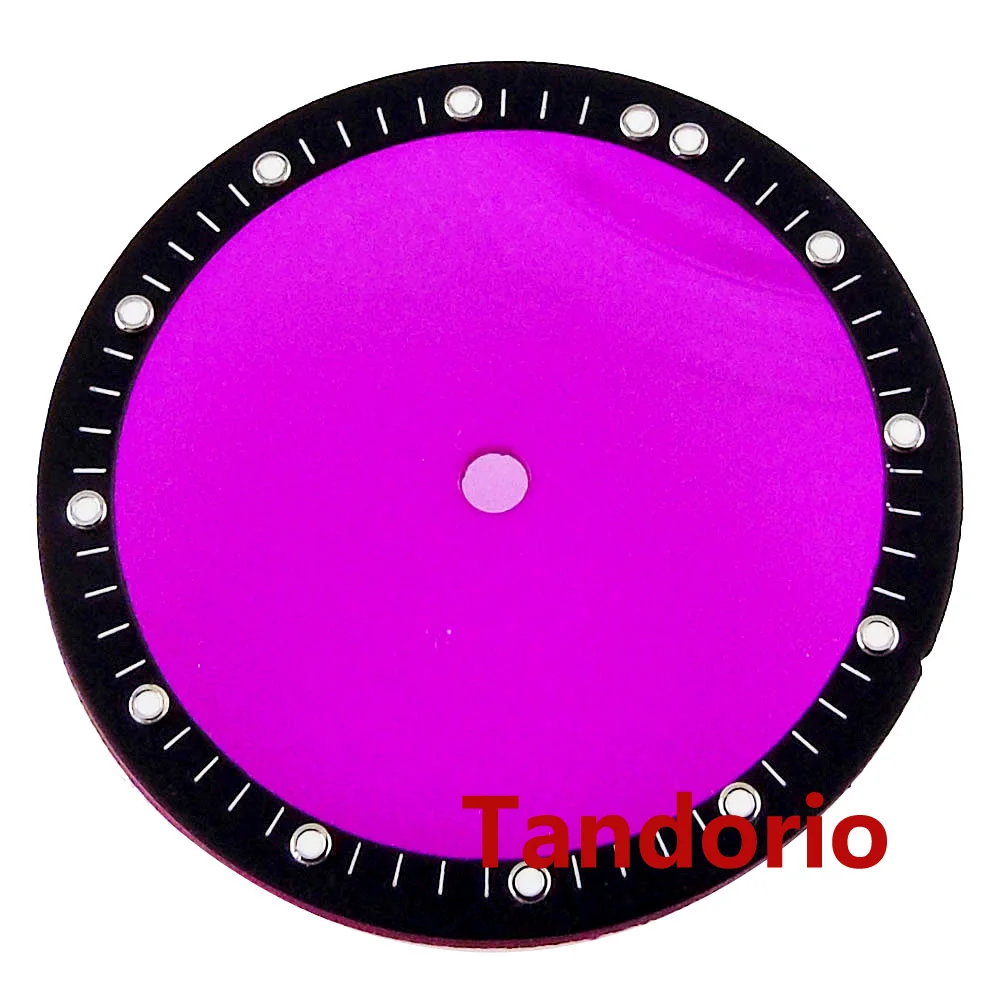 Piezas de reloj 28,5 mm esfera transparente cara luminosa para movimiento NH70 NH72 NH73 - Imagen 14 de 25