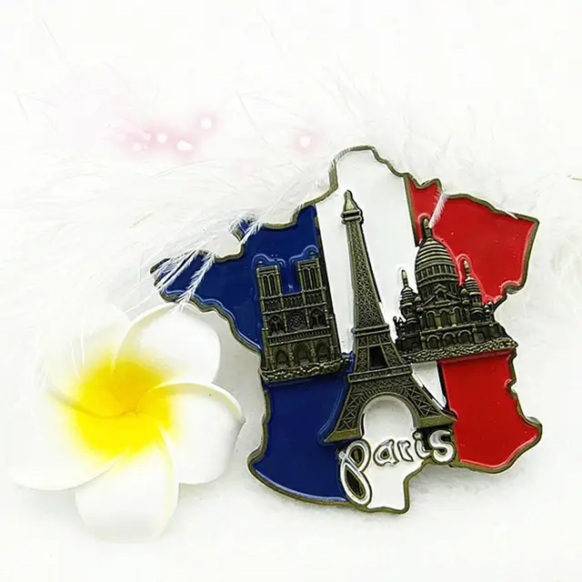 Magnete Frigo 3D Notre Dame De Paris - Souvenir Turistico, Decorazione Casa, 7x5 Cm, Resina - Foto 4