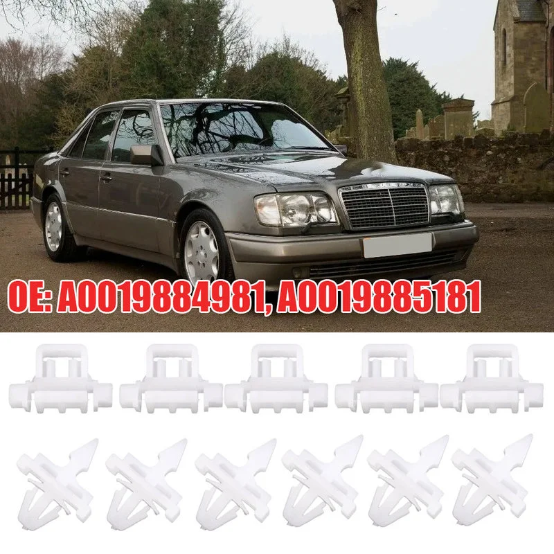 

30pc Car Side Door Moulding Trim Clip A0019884981 A0019885181 for Sacco 190 W201 W124 A124 S124 Replace Car Accessories