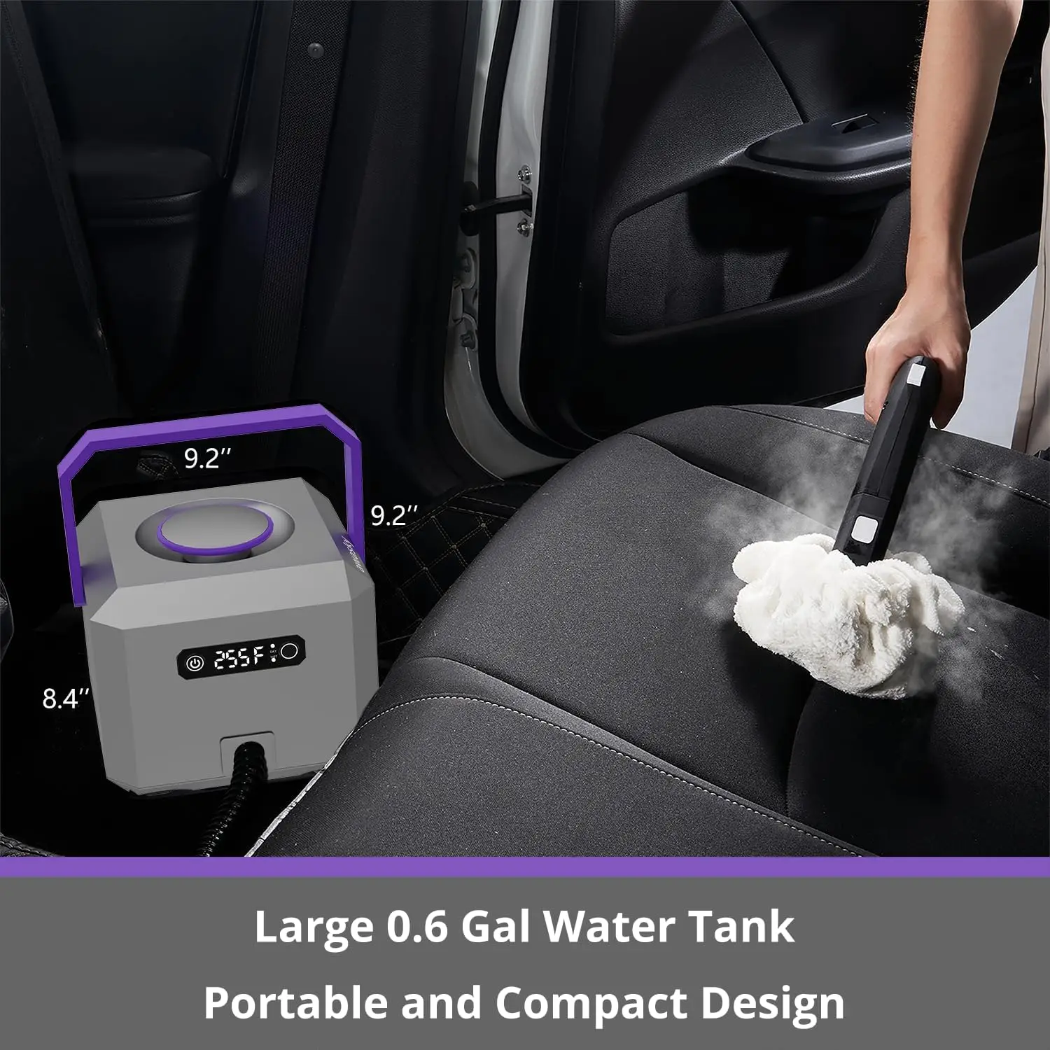 Cleaner by awasky: Fast 50-Sec Heat-Up Refill Anytime-No Cooling Multi Portable Handheld Steamer Mop for Home Use Car Deta 5