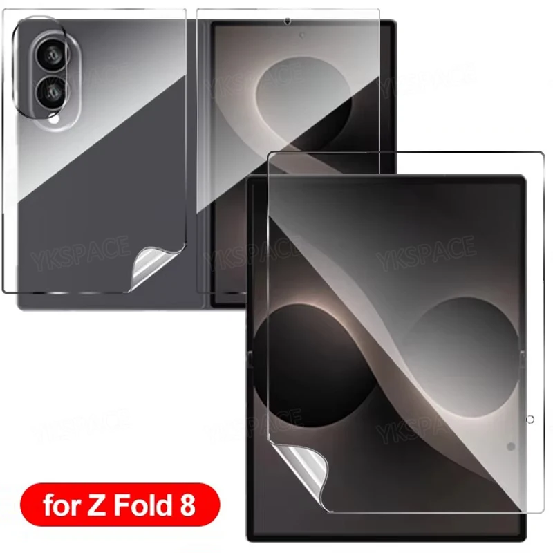 Frosted Matte Clear Soft Hydrogel Film Screen Protector for Wide and External Back Screens