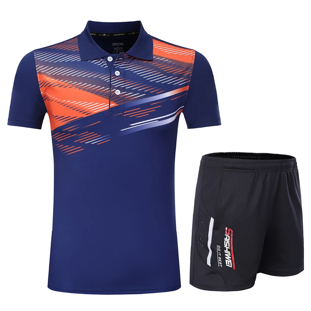 New Men Women Tennis T Shirt Table Tennis Training uniform Running Tee Shirt Sportwear Youth Badminton Kits Shorts