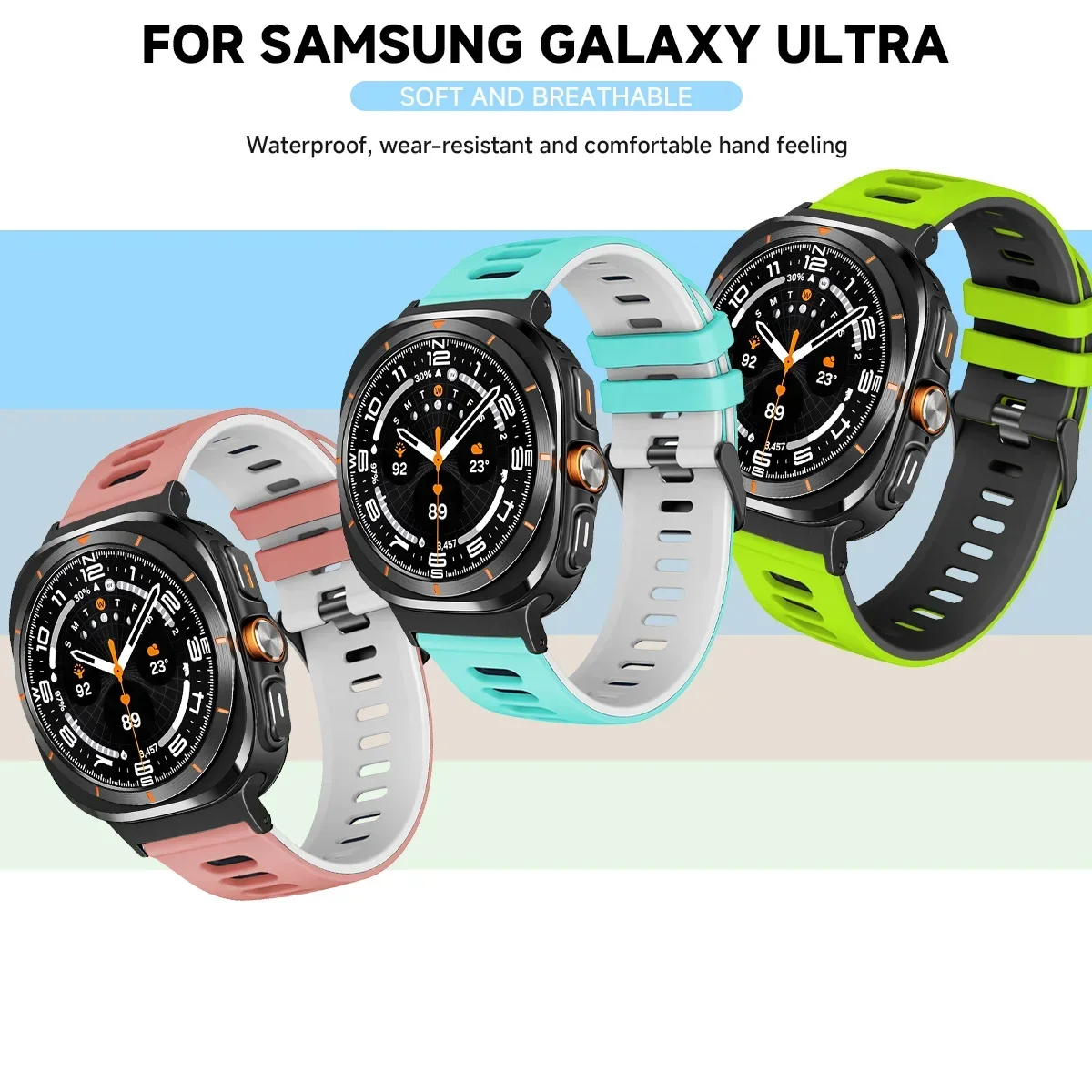 Sports Silicone Strap - No Gaps Design, Ultra Loop Bracelet