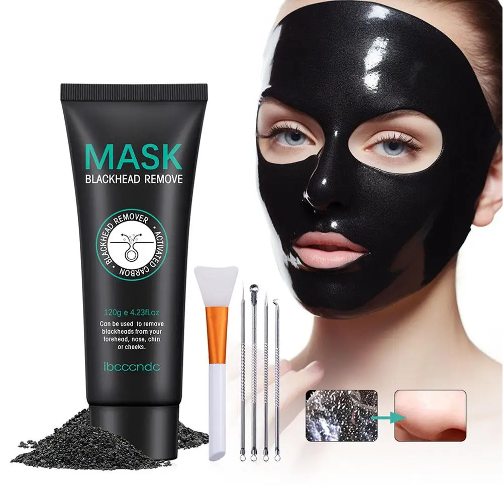 

Blackhead Removing Facial Mask Oil Control Deep Layer Facial Mask Pores Clean Tearing Nasal Shrink Care Suit Skin Mask B6W8
