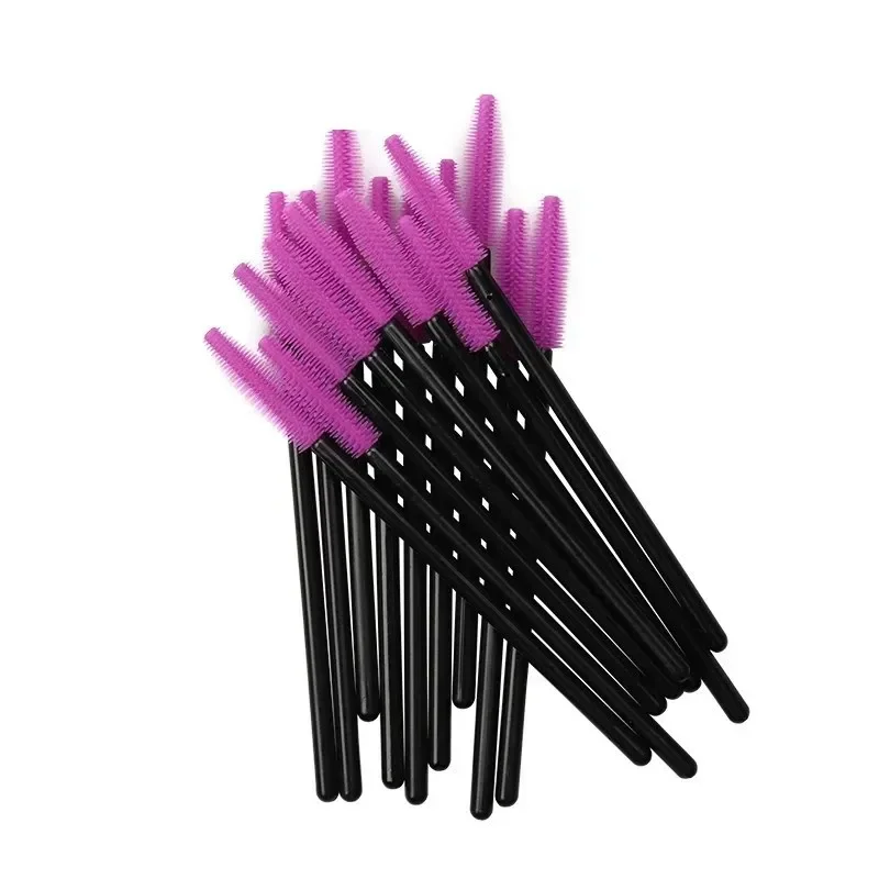 Wands Disposable Silicone 100PCS Eyelash Brush Gel Mascara Applicator Spoolers Lashes Extension Cosmetic Brushes Makeup Tool